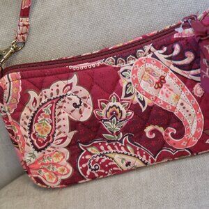 Vera Bradley Quilted Crossbody Bag – Like New, Bright Paisley Print
